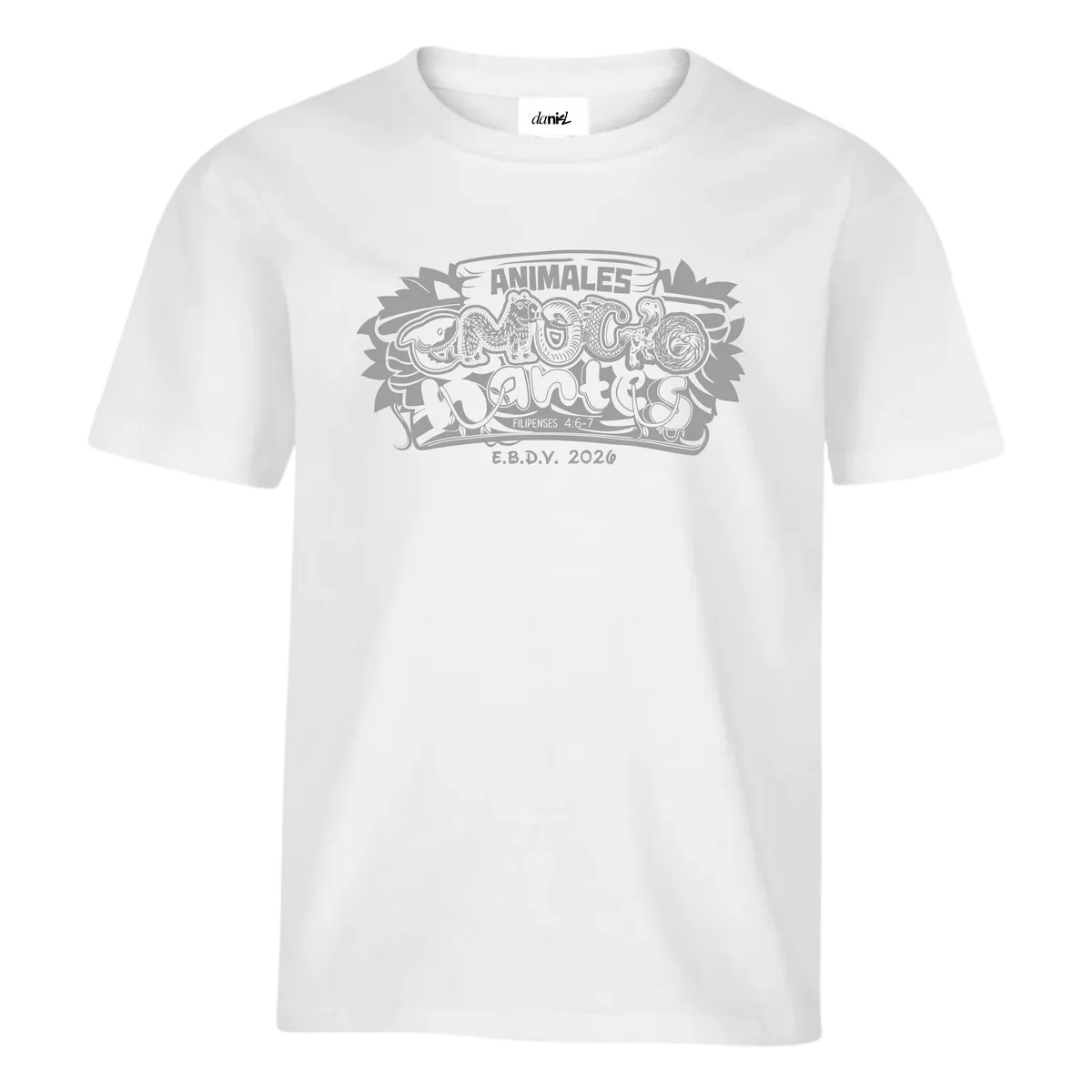 Playera Peso Completo Cuello Redondo Unisex — Blanco — Blanco