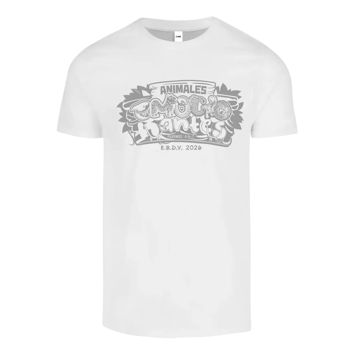 Playera Cuello Redondo — Blanco — Blanco