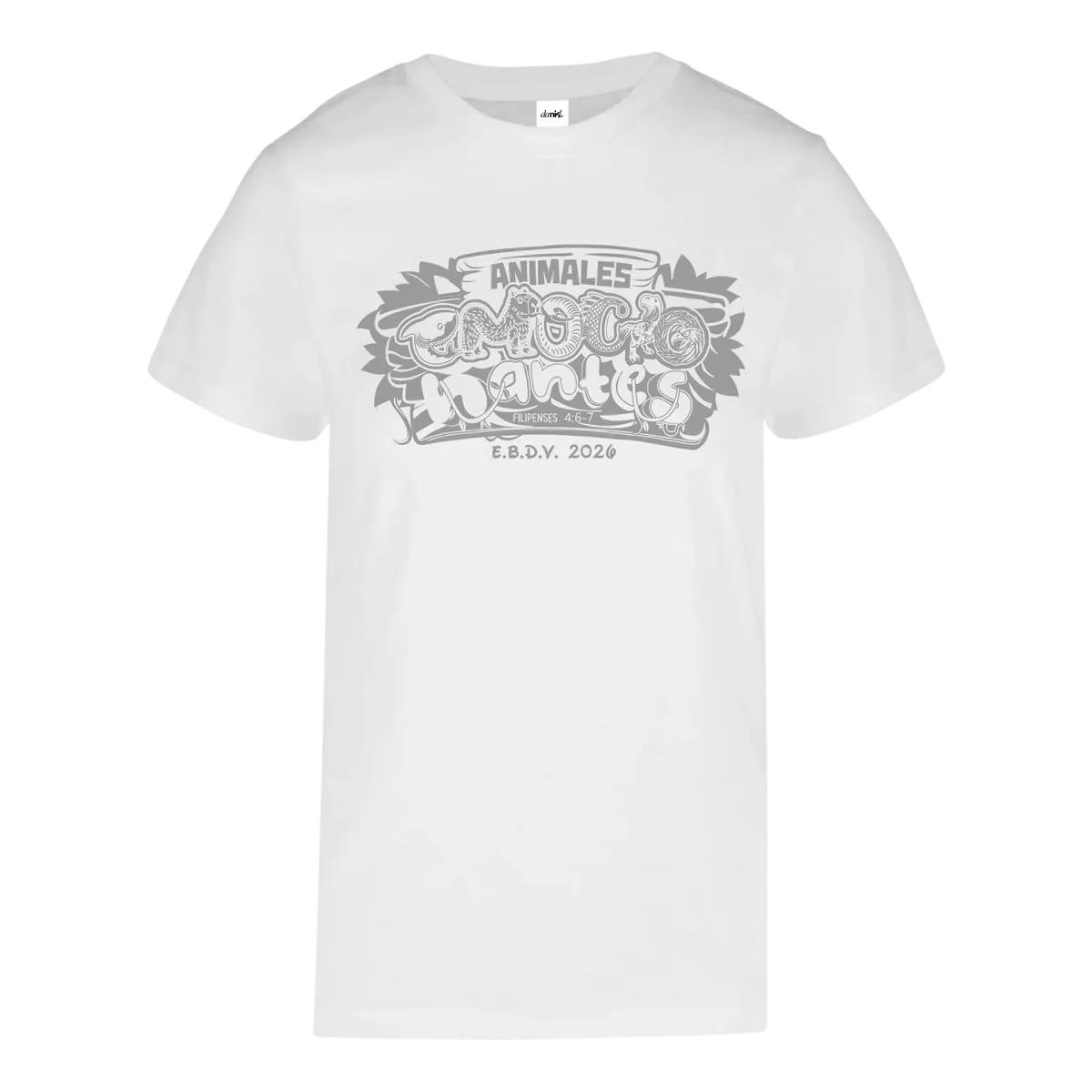 Playera Cuello Redondo — Blanco — Blanco