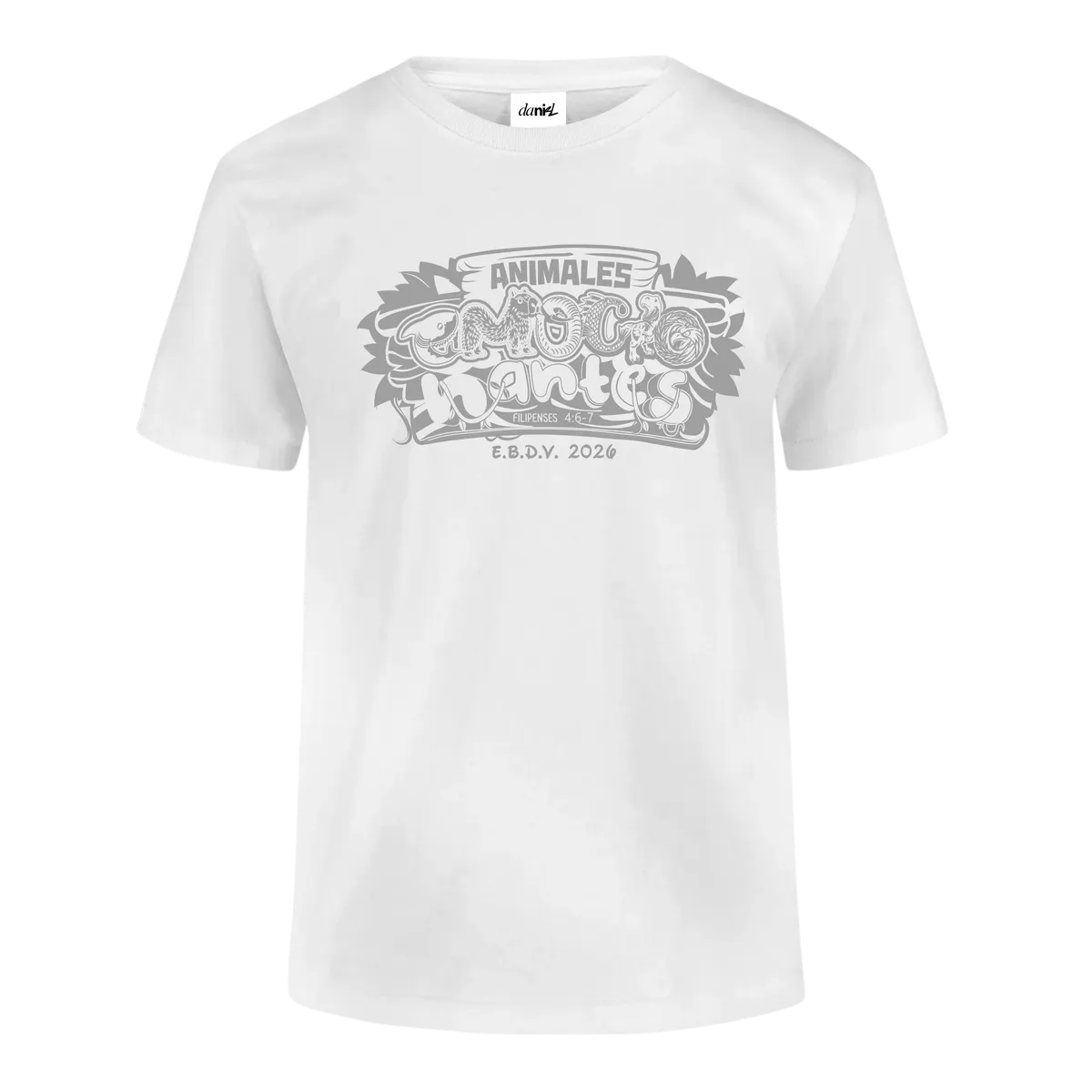 Playera Peso Completo Cuello Redondo Unisex — Blanco — Blanco