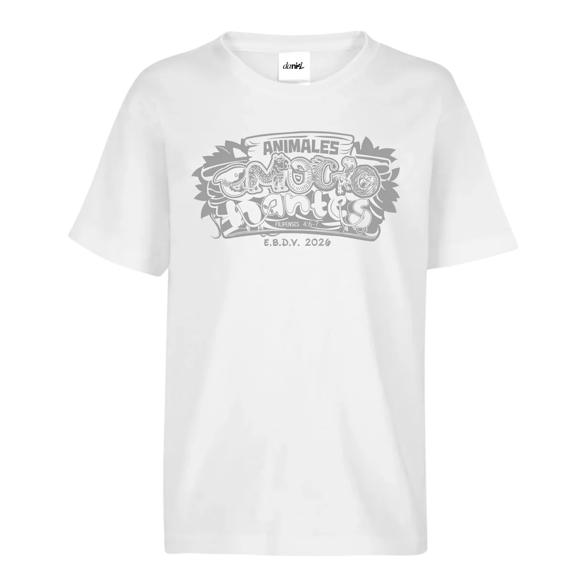 Playera Peso Completo Cuello Redondo Unisex — Blanco — Blanco