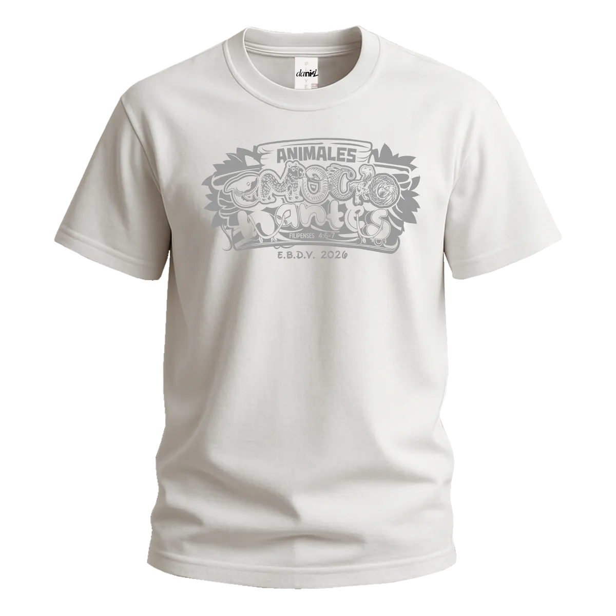Playera Cuello Redondo — Blanco — Blanco