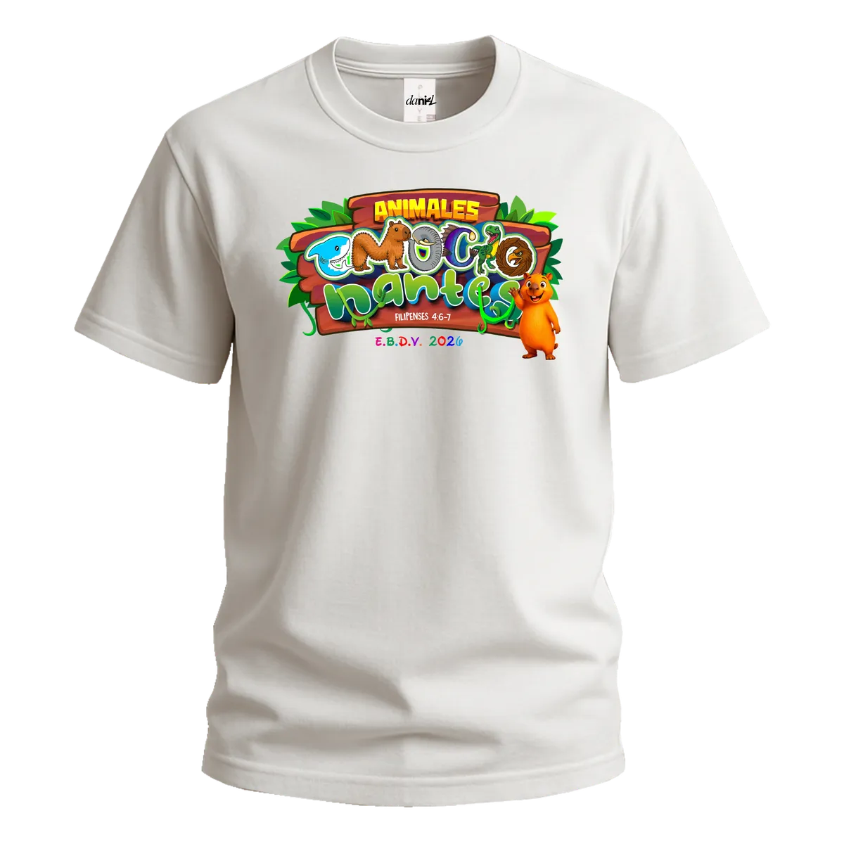 Playera Cuello Redondo — Blanco — Color