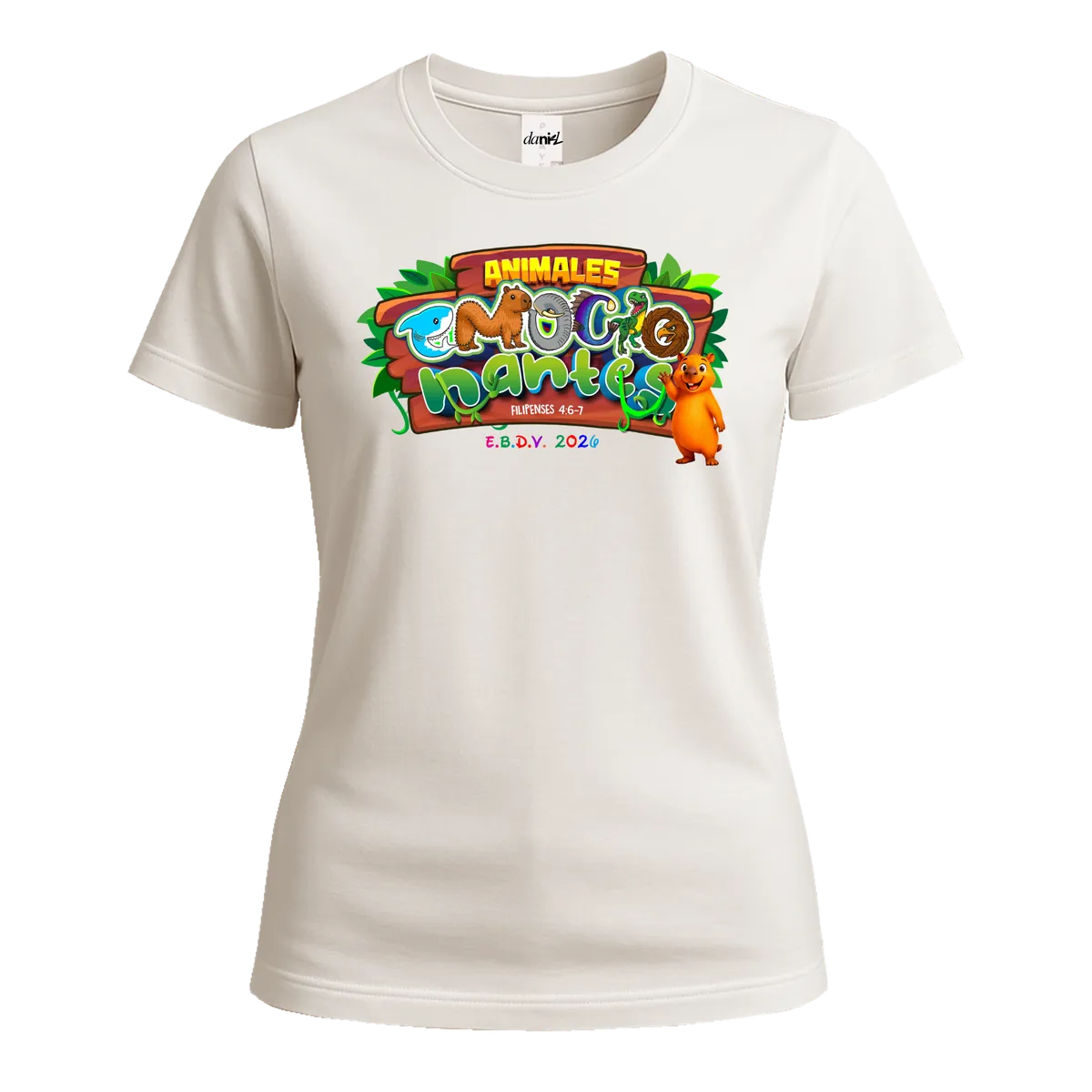 Playera Cuello Redondo — Blanco — Color